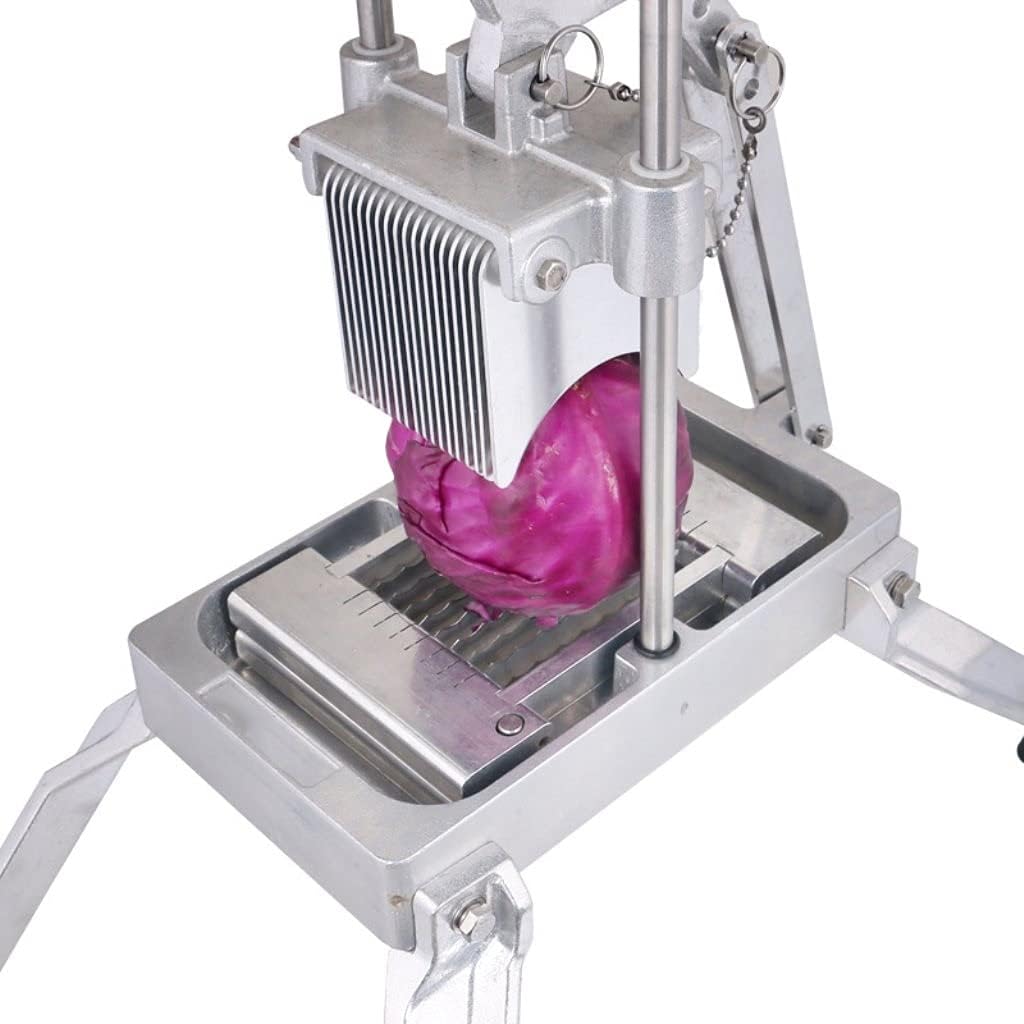 Sunzone WVC-01 Commercial Dicer,Fruit and Vegetable Dicing Machine, Vegetable Cutting Machine, Onion Slicer, Ring Shredder, Cabbage Shredded, Lemon Grapefruit, Dragon Fruit Slicer (Color : B)
