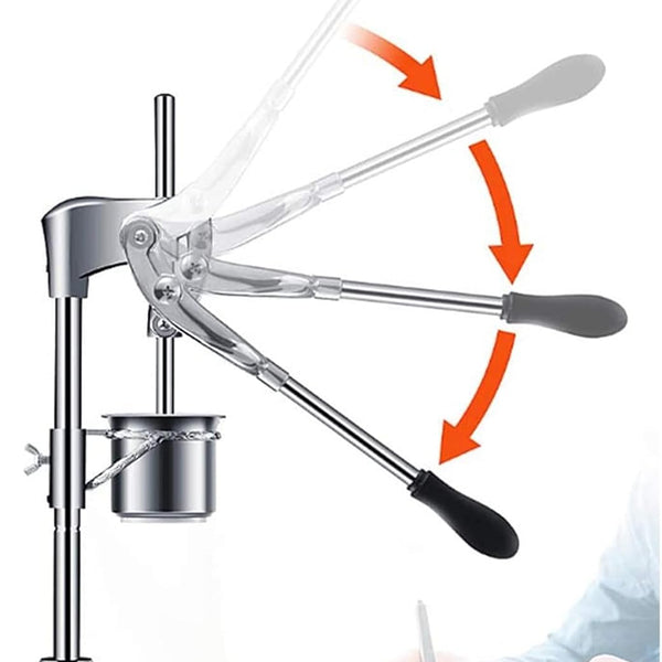 Sunzone WPF-L01 Manual Long French Fries Maker Machine Stainless Steel 30cm Potato Strips Machine Fried Chips Squeezer Extruder 12 Holes,DIY Tools(Long Fries Extruder)