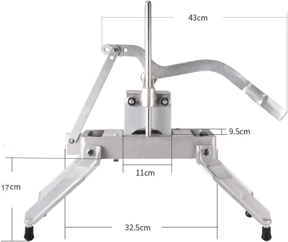 Sunzone WVC-01 Commercial Dicer,Fruit and Vegetable Dicing Machine, Vegetable Cutting Machine, Onion Slicer, Ring Shredder, Cabbage Shredded, Lemon Grapefruit, Dragon Fruit Slicer (Color : B)