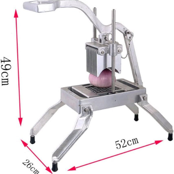 Sunzone WVC-01 Commercial Dicer,Fruit and Vegetable Dicing Machine, Vegetable Cutting Machine, Onion Slicer, Ring Shredder, Cabbage Shredded, Lemon Grapefruit, Dragon Fruit Slicer (Color : B)