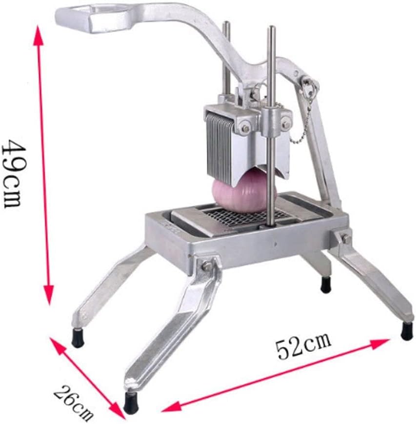 Sunzone WVC-01 Commercial Dicer,Fruit and Vegetable Dicing Machine, Vegetable Cutting Machine, Onion Slicer, Ring Shredder, Cabbage Shredded, Lemon Grapefruit, Dragon Fruit Slicer (Color : B)