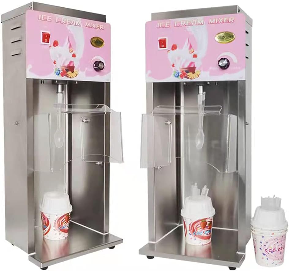 Sunzone Wecan201 Speed 0-3600rpm Commercial Soft Ice Cream Shaker Mixer Blender Flurry Machine Maker 110v
