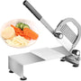 Sunzone WPF-25 Commercial Wolf Tooth Potato Slicer, Stainless Steel Wavy Crinkle Potato Knive, Manual French Fry Cutter, Multifunctional Vegetable Chopper for Home Kitchen Restaurant