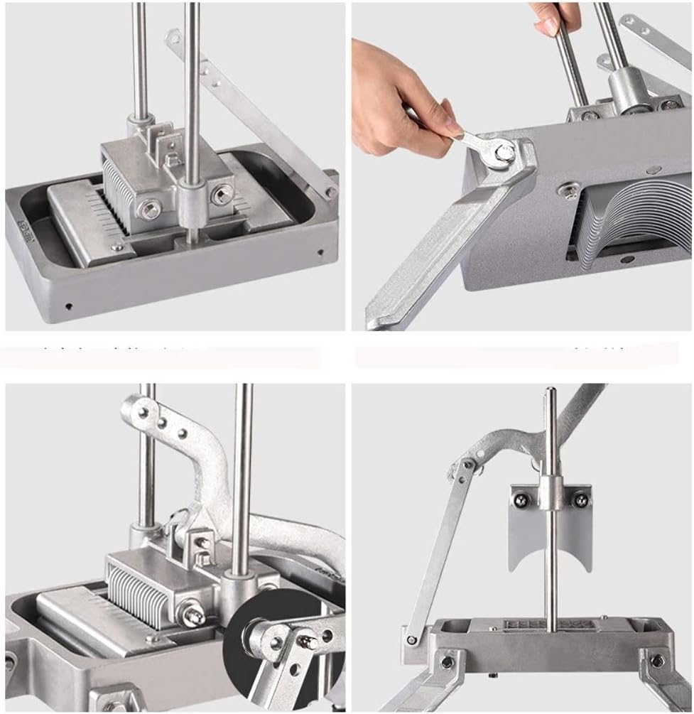 Sunzone WVC-01 Commercial Dicer,Fruit and Vegetable Dicing Machine, Vegetable Cutting Machine, Onion Slicer, Ring Shredder, Cabbage Shredded, Lemon Grapefruit, Dragon Fruit Slicer (Color : B)