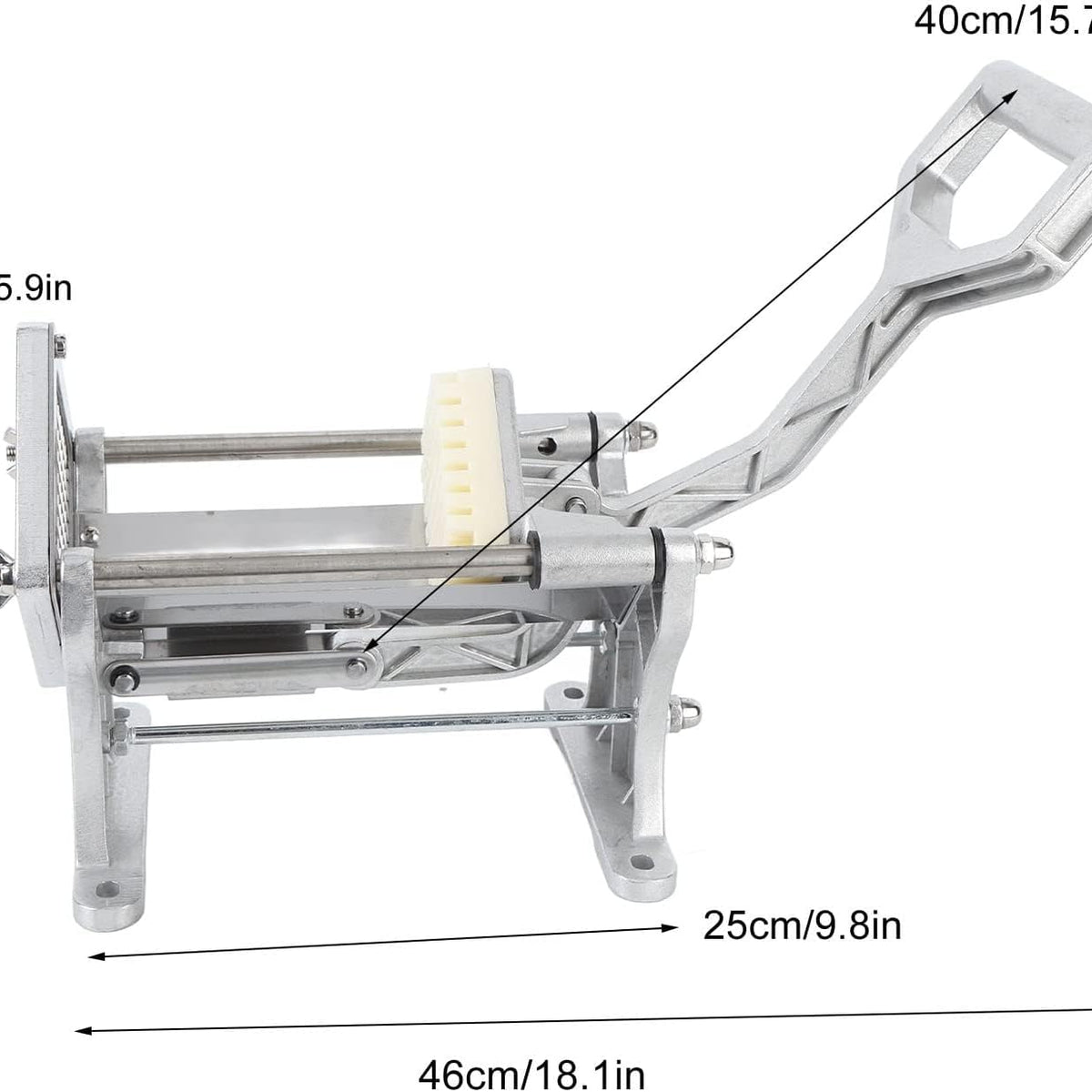 Sunzone WPF-16 Professional Stainless Steel French Fry Cutter Heavy Duty Potato Cutter for Commercial Use