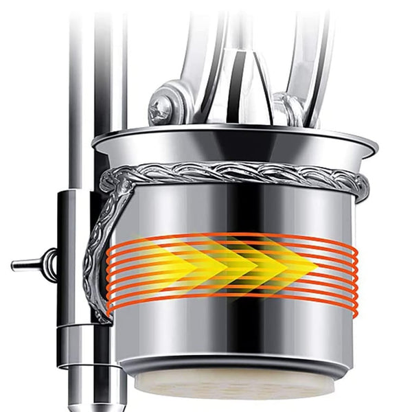 Sunzone WPF-L01 Manual Long French Fries Maker Machine Stainless Steel 30cm Potato Strips Machine Fried Chips Squeezer Extruder 12 Holes,DIY Tools(Long Fries Extruder)