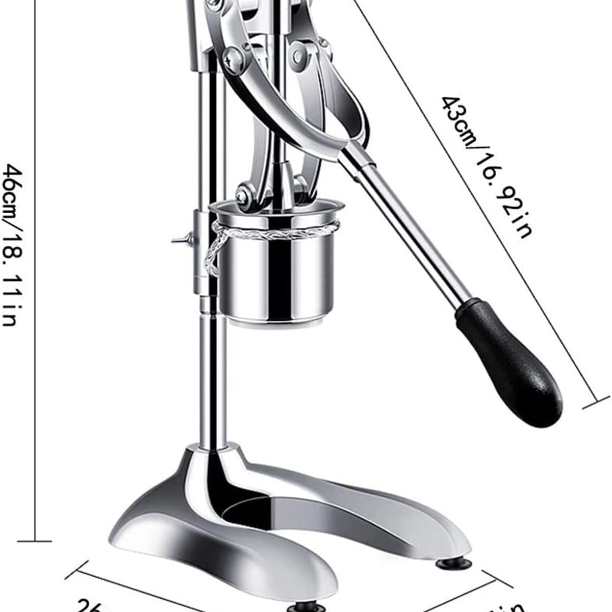 Sunzone WPF-L01 Manual Long French Fries Maker Machine Stainless Steel 30cm Potato Strips Machine Fried Chips Squeezer Extruder 12 Holes,DIY Tools(Long Fries Extruder)