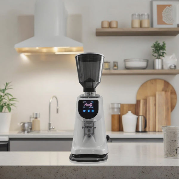 Sunzone A85 Espresso Coffee Machine 74mm Flat Grinding Burr Aluminum Housing Material Digital Electric Coffee Grinder Machine