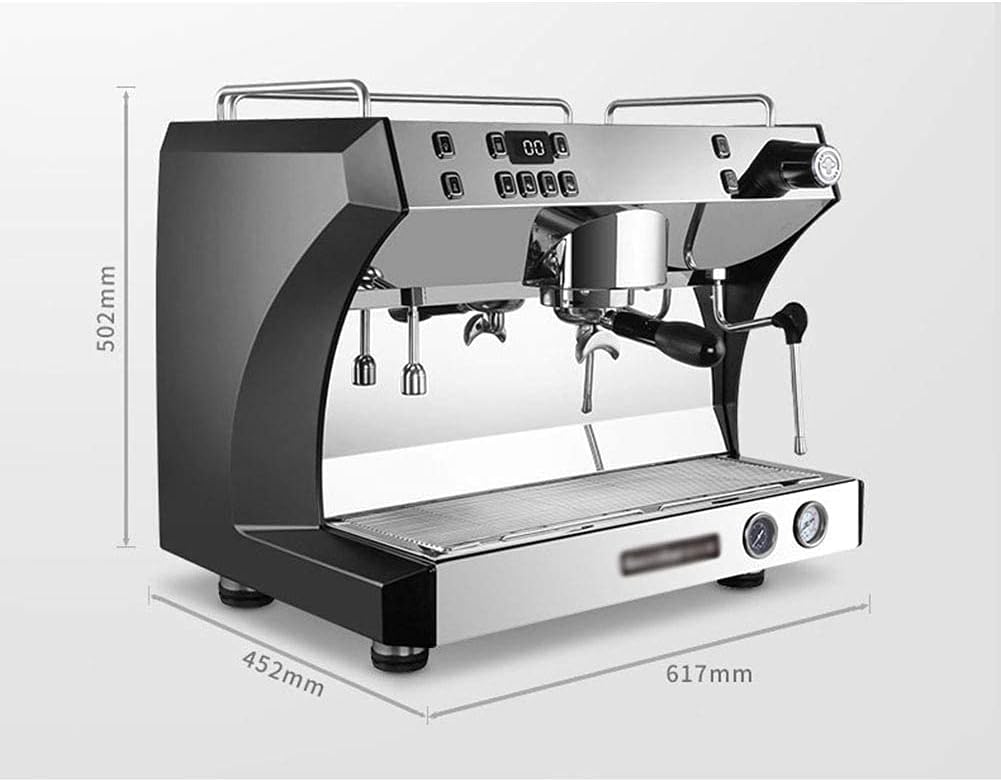Sunzone 3100D Single-Head Italian Semi-Automatic Coffee Machine Commercial Fresh-Grinding Pump-Type Coffee Shop Equipment,Black Interesting