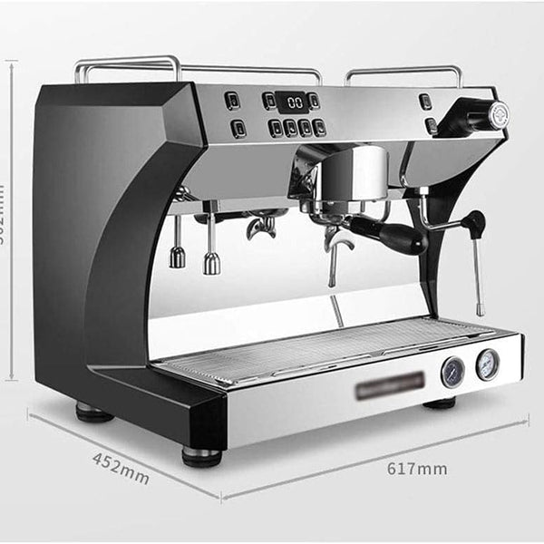 Sunzone 3100D Single-Head Italian Semi-Automatic Coffee Machine Commercial Fresh-Grinding Pump-Type Coffee Shop Equipment,Black Interesting