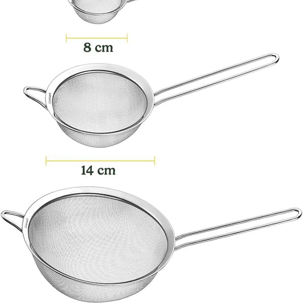 Sunzone D54C Mesh Strainers, 3 Count (Pack of 1) Set