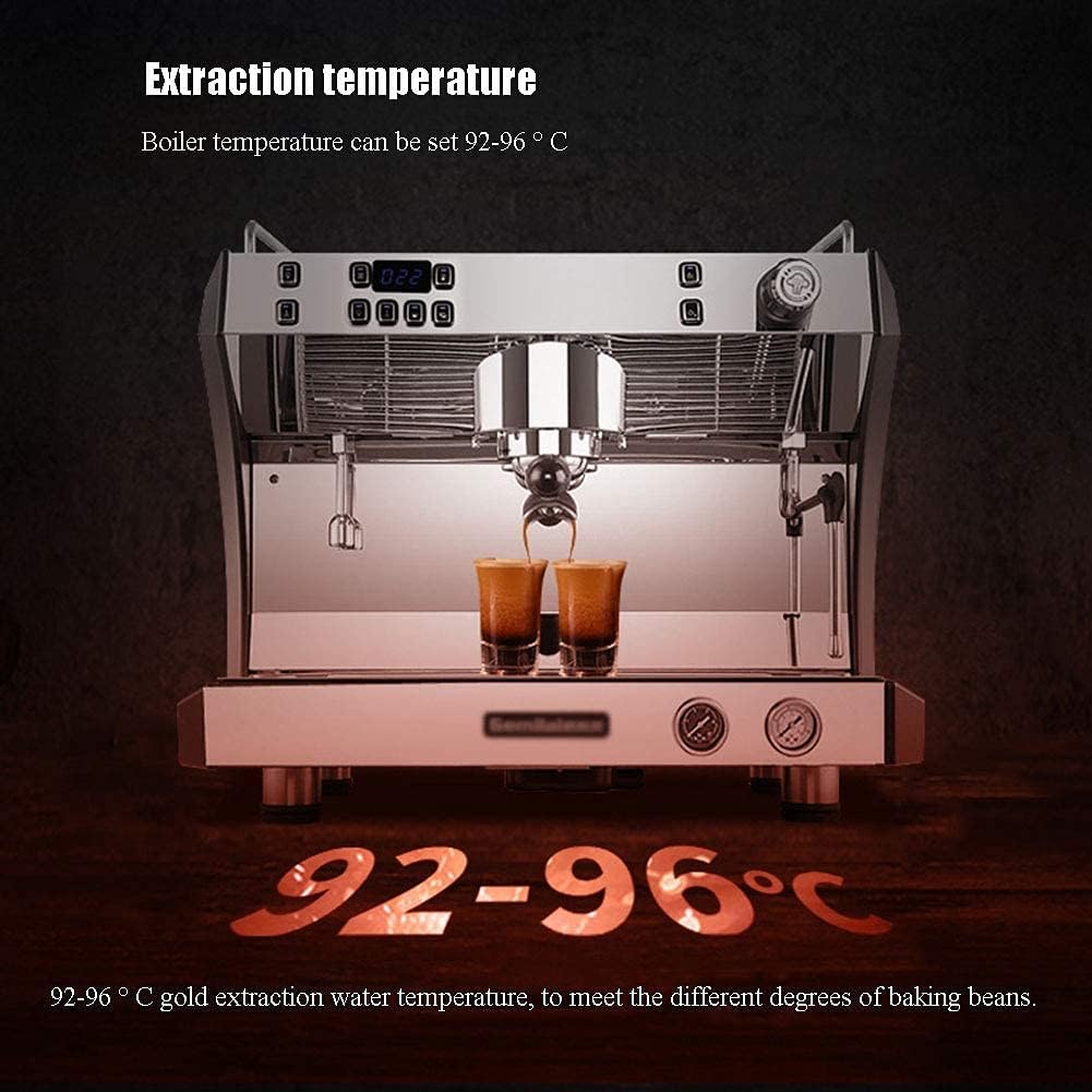 Sunzone 3100D Single-Head Italian Semi-Automatic Coffee Machine Commercial Fresh-Grinding Pump-Type Coffee Shop Equipment,Black Interesting