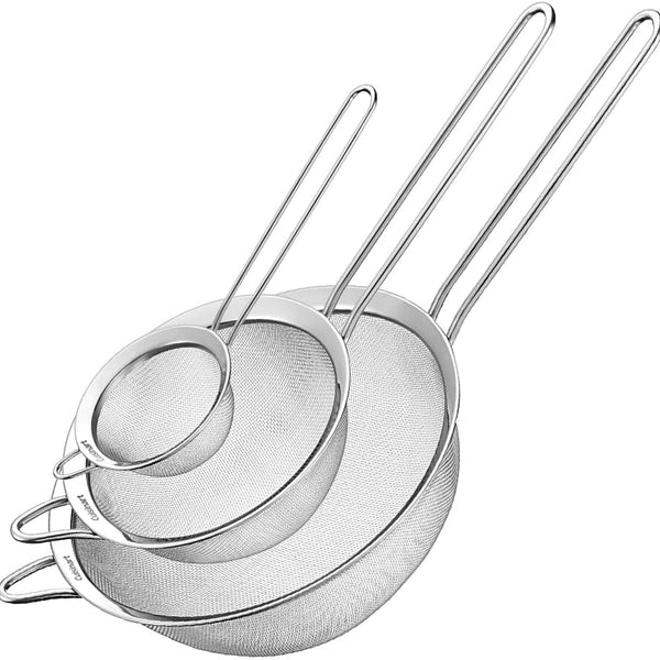 Sunzone D54C Mesh Strainers, 3 Count (Pack of 1) Set