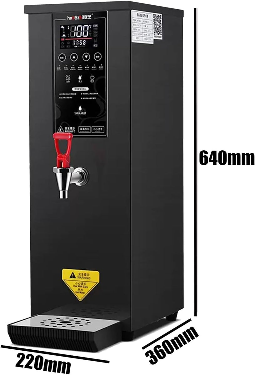 Sunzone BT-01 60L/H Commercial Electric Hot Water Dispenser with Built-in Water Purifier - LCD Touchscreen, Auto Boiling, Ideal for Restaurants, Cafes, Offices (Color : Black, Size : 110V)