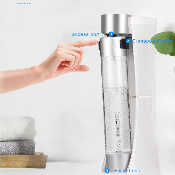 Sunzone XP-012 Sparkling Water Maker with Fruit Infuser - Portable Premium Carbonation Machine for Restaurants, Kitchens, Bars - No Battery Required (A)