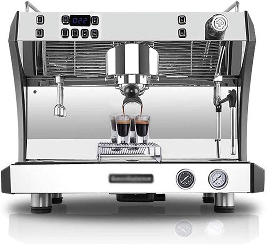 Sunzone 3100D Single-Head Italian Semi-Automatic Coffee Machine Commercial Fresh-Grinding Pump-Type Coffee Shop Equipment,Black Interesting