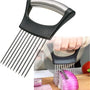 Sunzone D141 Stainless Steel Onion Holder for Slicing,Onion Slicer Holder,Onion Cutter for Slicing of Onions,Tomatoes,Avocados,Eggs and Other Vegetables,KItchen Utensils
