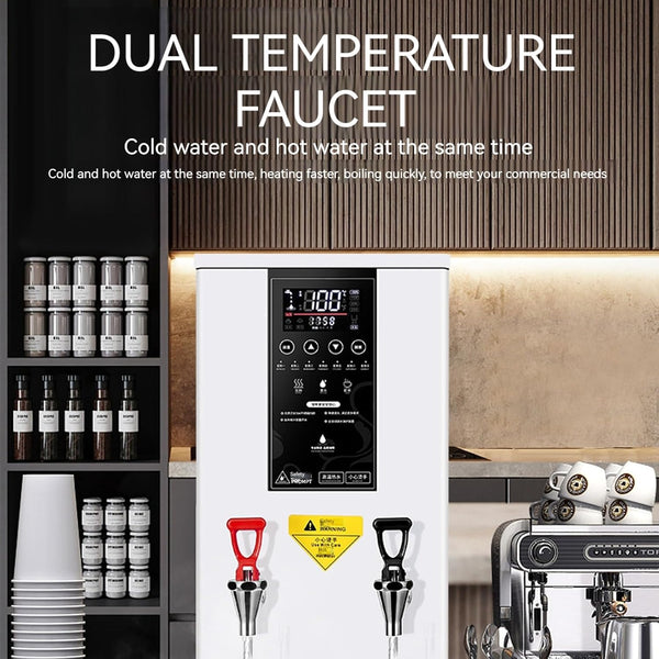Sunzone BT-01 60L/H Commercial Electric Hot Water Dispenser with Built-in Water Purifier - LCD Touchscreen, Auto Boiling, Ideal for Restaurants, Cafes, Offices (Color : Black, Size : 110V)